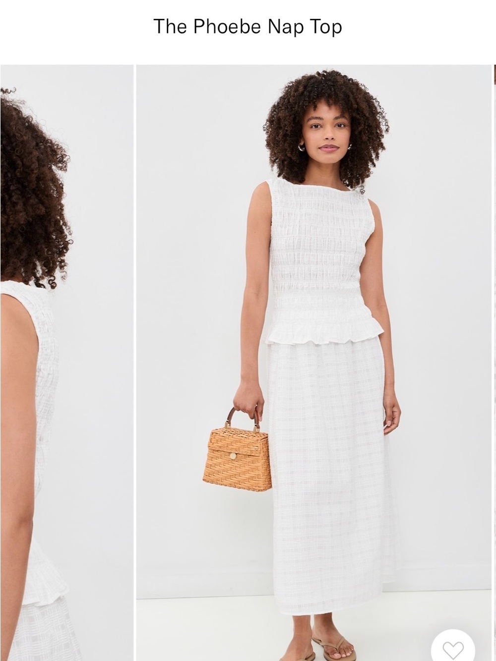Hill House Top & Skirt Set — White